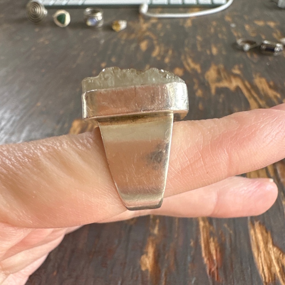 Sterling Silver Geode Ring - Picture 5 of 6